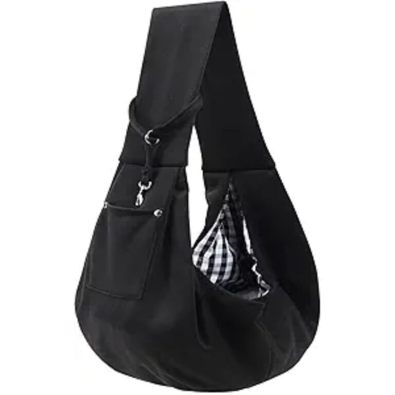 Dog Carrier Sling  Reversible Puppy Carrier Purse With Storage Pocket, Hand Free Dog Sling Carrier For Carry Small Dogs And Cats, Travel Safety Harness, Dog And Cat Harness