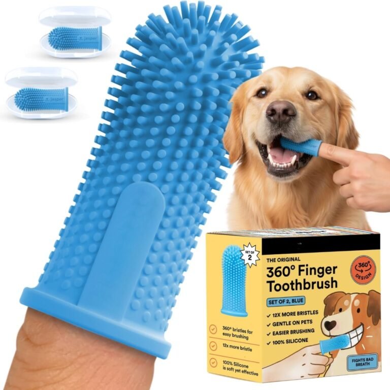 Dog Toothbrush, 360 Dog Tooth Brushing Kit, Finger Toothbrush, Cat Tooth Brush, Teeth Cleaning, Pet Tooth Brush For Small  Large Pets